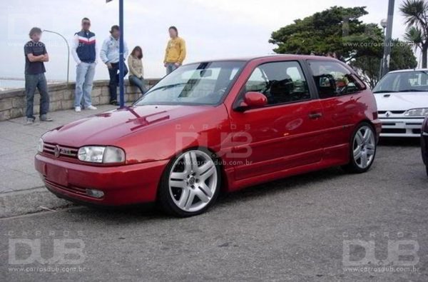 GOL GTI VERMELHO TURBO! ARO 18